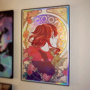 RWBY Ruby Rose Nouveau Rainbow Foil Holographic POSTER 11x17 Character Print Art - Picture 1 of 2