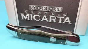 Rough Rider Classic Micarta Folding Hunter Pocket Knife RR1994 Ryder - Picture 1 of 10
