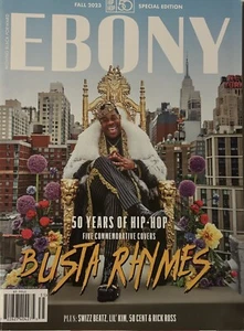 EBONY Magazine (Fall 2023) Busta Rhymes - 50 Years Of Hip Hop - Picture 1 of 1