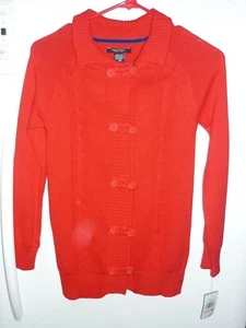 NAUTICA Girl's Button Down Sweater  Size  10   New With Tag - Picture 1 of 4