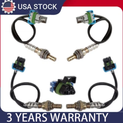 Juego de 4 sensores de oxígeno O2 aguas arriba + abajo para GMC Savana 1500 2500 3500 2008-2016 Foto 1 de 4