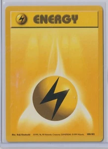 Pokémon 1999 Base Set LIGHTNING ENERGY 100/102 MINT Never Played RARE - Picture 1 of 1