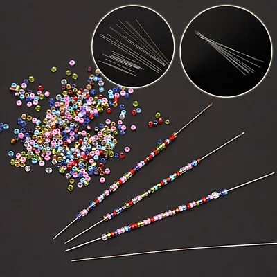 10PCS Beading Needles Easy Threading Tool For Bracelet Jewelry Making DIY • 2.65€