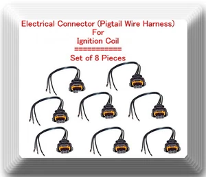 (8 Kits) 3 Blade Electrical Connector of Ignition Coil UF359 Fits Mercedes 8 Cyl - Picture 1 of 1