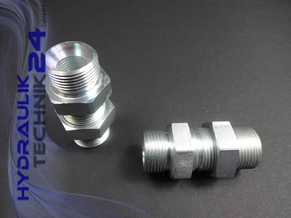 HYRDRAULIKTECHNIK24 GMBH Gerade Schottverschraubung Zoll BSP G 1/8? bis G 2?