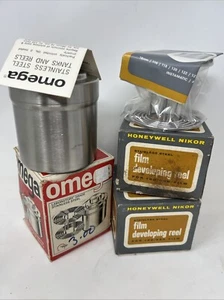 Simmon Omega Stainless Steel 35mm Film Developing Tank & Reel PLUS 2 Reels - Picture 1 of 9
