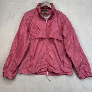 Giacca a vento vintage Eddie Bauer outdoor pioggia vento uomo con cappuccio zip intera L - Foto 1 di 14