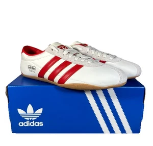 NEW Womens Size 7 Adidas Tokyo “Off White Scarlet” Low Top Sneakers Shoes JI3300 - Picture 1 of 7