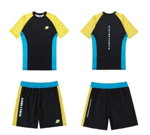 Albino and Preto x SPONGEBOB 2 Rash Guard SS Short Bjj No Gi Uniform Apparel - Picture 1 of 11