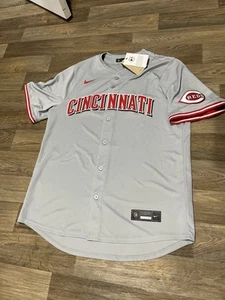 NEW Men’s Large Nike Limited Cincinnati Reds Road Gray Jersey Blank no Name/num - Picture 1 of 7