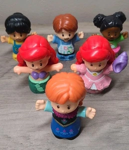Lot of 6 Little People Fisher Price Little Mermaid- Tessa- Farmers And Anna - Picture 1 of 16