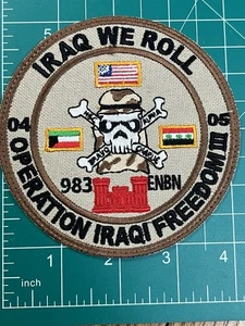 Parche Batallón de Ingeniero OIF 983 Guerra de Irak 04-05 - Imagen 1 de 2