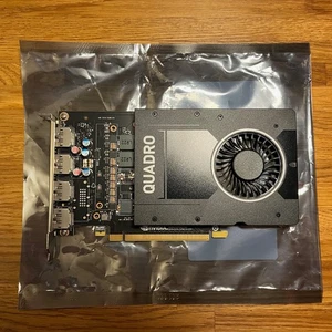 Nvidia Quadro P2000 GPU - 5 GB GDDR5, 1024 CUDA Cores, 4x DisplayPort, LLM / AI - Picture 1 of 3