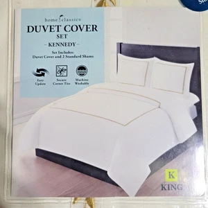 Kohl's Kennedy Hellbraun Kingsize-Bett-Set Bettbezug-Set mit 2 Standardbezügen 106" x 90" - Bild 1 von 8