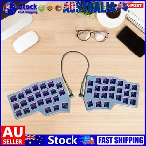 Split Keyboard Wired Gaming Keyboard Hot Swap Support QMK/VIAL for PC Gaming - Bild 1 von 20