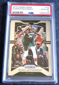 2019 Panini Prizm #152 GIANNIS ANTETOKOUNMPO Milwaukee Bucks PSA 10 GEM MINT - Picture 1 of 2