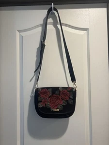 Kate Spade NY Seeley Lane Rae Cross Body Shoulder Bag Rose Needlepoint Leopard - Picture 1 of 14