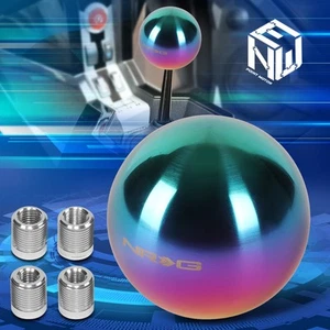 NRG Innovation SK-350MC Universal 43mm Round Ball Style Shift Knob Neo Chrome - Picture 1 of 6