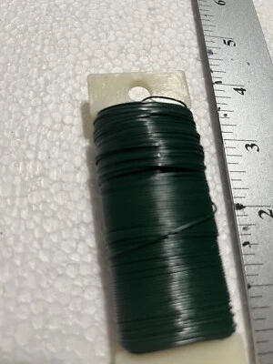 1 paddle of floral wire paddle 22 gauge Green  - Image 1 of 2