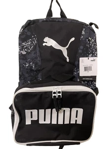 Neu mit Etikett! Puma Rucksack 16,5" abnehmbare Brotdose schwarz grau weiß tarnfarben - Bild 1 von 1