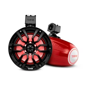 DS18 NXL-X8TP/RD Hydro 8" Marine Towers 375 W Max 125 W RMS 4 Ohms (Pair) - Picture 1 of 10