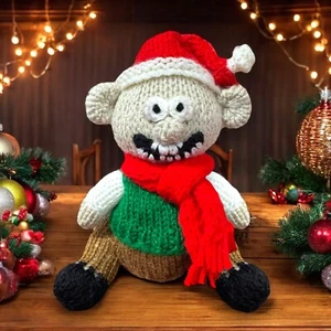 KNITTING PATTERN - Christmas Inventor copertura arancione cioccolato / giocattolo 15 cm - Foto 1 di 1