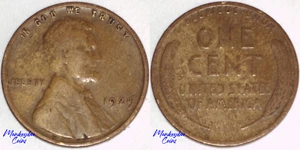 1929 Lincoln Wheat Cent - Woody Wood Grain Improper Alloy Mix - Rare Mint Error - Picture 1 of 4