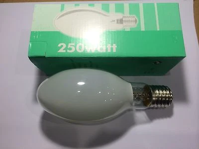 LONGLIFE HIGH PRESSURE MERCURY VAPOUR LAMP HPMV 250W ELLIPTICAL E40 HIGH OUTPUT  - Image 1 of 4