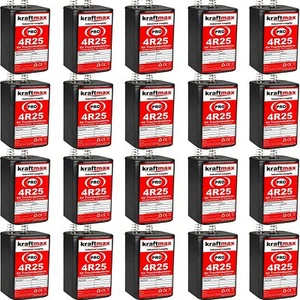 20x Kraftmax 4R25 6V-Block Batterie SET - 6 Volt / 9500 mAH - Bild 1 von 4