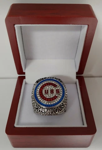Kris Bryant - 2016 Chicago Cubs World Series Ring With Wooden Display Box Cover