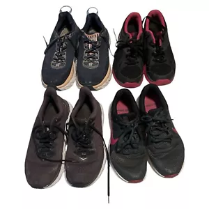 Hokas (2) Nikes (2) Lot Of 4 Pairs Of Shoes Pre-Owned - Picture 1 of 21