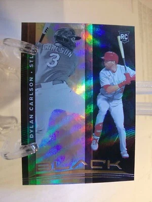 2021 Panini Chronicles Black #2 - Dylan Carlson - St. Louis Cardinals  21-176 - Image 1 of 2