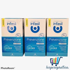 INFASIL 3 pezzi DETERGENTE INTIMO PROTEZIONE QUOTIDIANA 200 ml con prebiotico