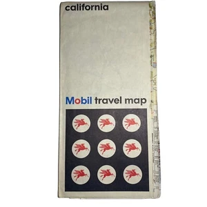 Hoja de ruta móvil vintage de California 1966 - Imagen 1 de 3