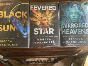 BLACK SUN/ FEVERED STAR/MIRRORED HEAVENS Rebecca Roanhorse, SIGNED 1st/1sts HCDJ - Picture 1 of 11