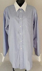 Joseph & Feiss Mens Shirt Size 15.5 34/35 Button Down Long Sleeve - Picture 1 of 24