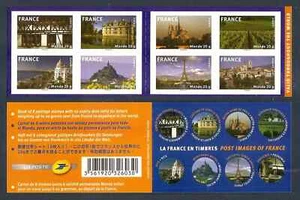 FRANCE 2009 Carnet Adhésif BC 329 LA FRANCE EN TIMBRES -8 TIMBRES MONDE - Photo 1/1