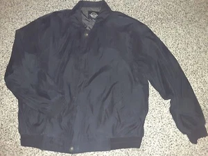 DOCKERS Men's Size XL Navy Lined Windbreaker Jacket - Picture 1 of 9