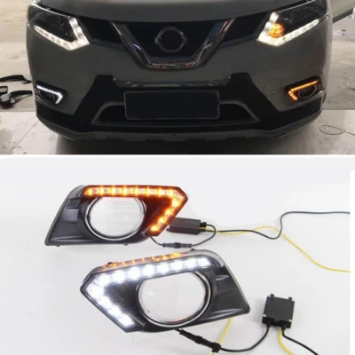 Luz antiniebla luz de circulación diurna DRL LED luz de día para Nissan Rogue 2014-2016 Foto 1 de 4