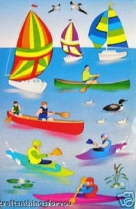 Sandylion Segelboot Kajak Bootfahren Scrapbooking Aufkleber A125 * Design aus dem Ruhestand* - Bild 1 von 1