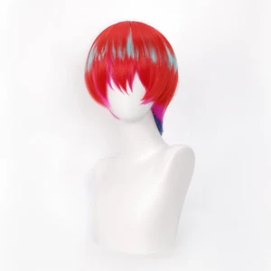 12 Inch Mobile Suit Gundam Skyhand Let Ye Maqiu Synthetic Cosplay Wig Fake Red G - Picture 1 of 6