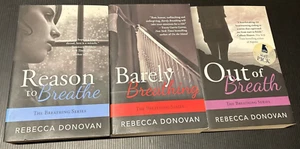 Rebecca Donovan, Breathing Series Complete Set Of 3 x Books, YA Fiction (PB) YL8 - Picture 1 of 12