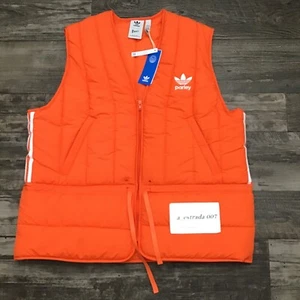 Hombres Talla Grande Adidas Originales Parley Chaleco Chaqueta Impacto Naranja HM6750 - Imagen 1 de 9