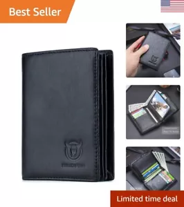 Robuste Leder Geldbörse - RFID sicher - 15 Kartenfächer - 2 Geldfächer - Bild 1 von 8