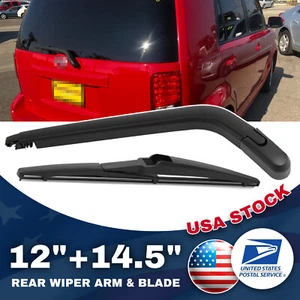 Windshield Rear Wiper Blade&Arm 12" & 14.5" OEM Quality Genuine All Season 2Pcs - Picture 1 of 12