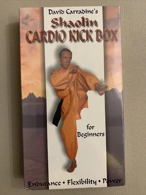 David Carradine’s Shaolin Cardio Kick Box, Beginners, VHS, 1999, Goldhil - Image 1 of 4