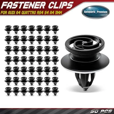 Clip de retención de sujetadores de panel interior de nailon de 50 piezas de 11 mm para Audi A4 Quattro Foto 1 de 4