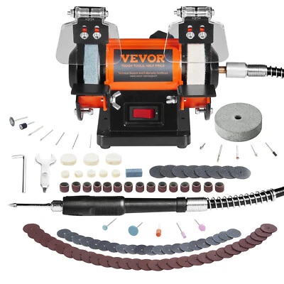 VEVOR Jewelry Polisher Buffer Adjustable Speed Bench Grinder Polishing Machine - image 1 of 4