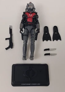GI Joe Cobra Eel Frogman Figure 25th Anniversary 2008 Cartoon Loose Complete - Picture 1 of 21