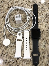 Apple Watch Series 1 42mm Aluminum Case White Sport Band - (MNNL2LL/A)